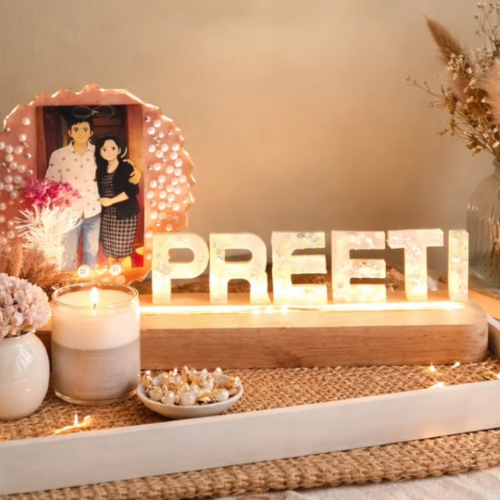 Led Light Name Frame