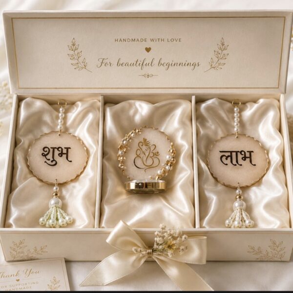Shubh labh hangings with Ganpati stand